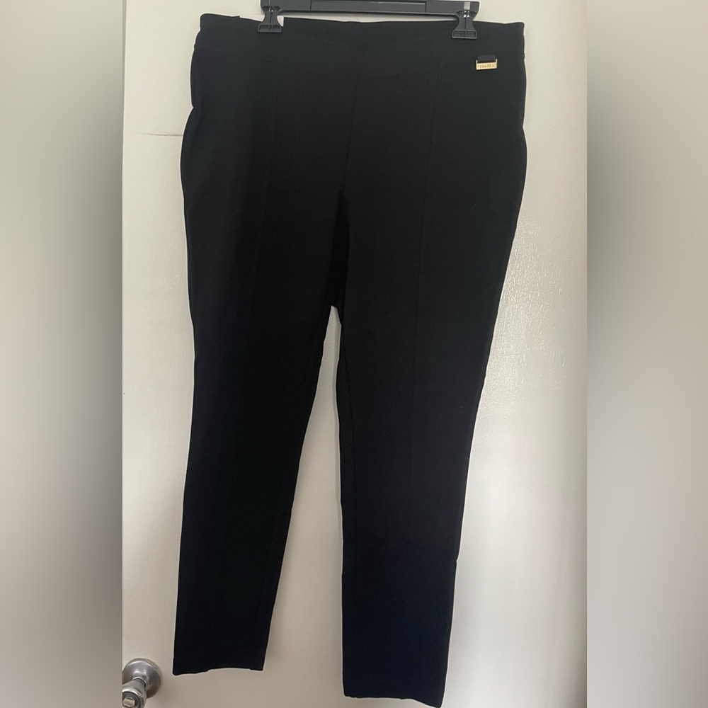 Calvin Klein Black Power Stretch Pants Size 0X
